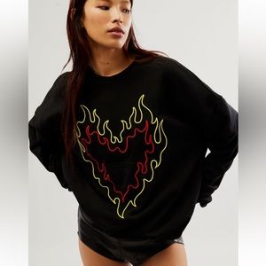 The Laundry Room Burn Heart Jumper